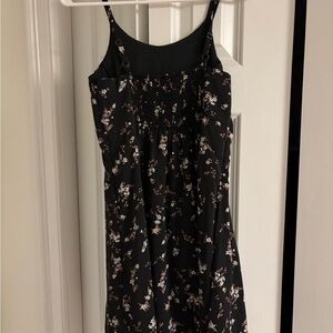 Abercrombie Kids Black Floral Midi Dress